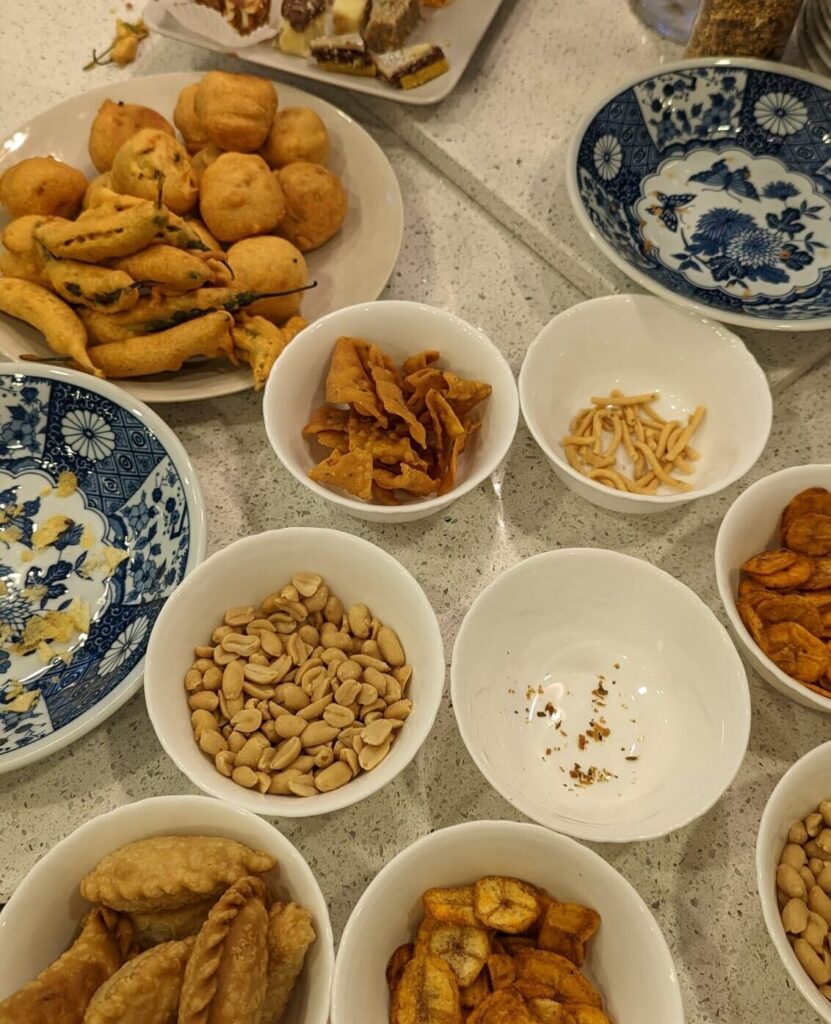 Diwali snacks spread