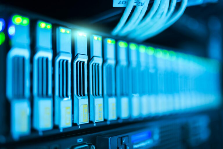 Technology stock image server rack