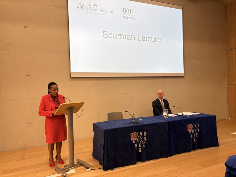 Chief Justice Maya giving lecture